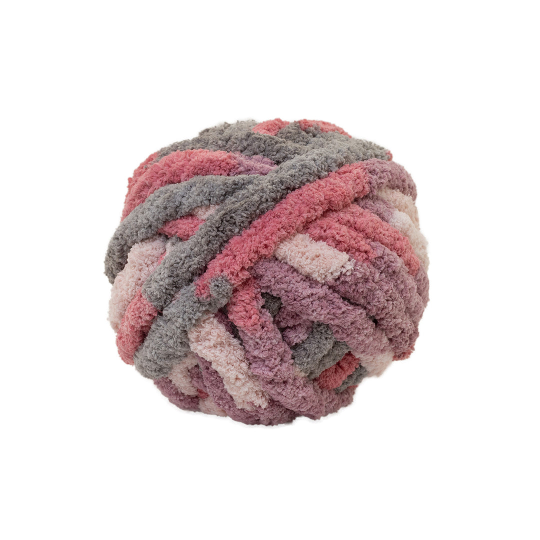 pink-and-grey-chunky-chenille-yarn-ball