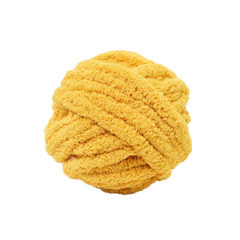 DIY Chenille Yarn, Mustard (Yellow)