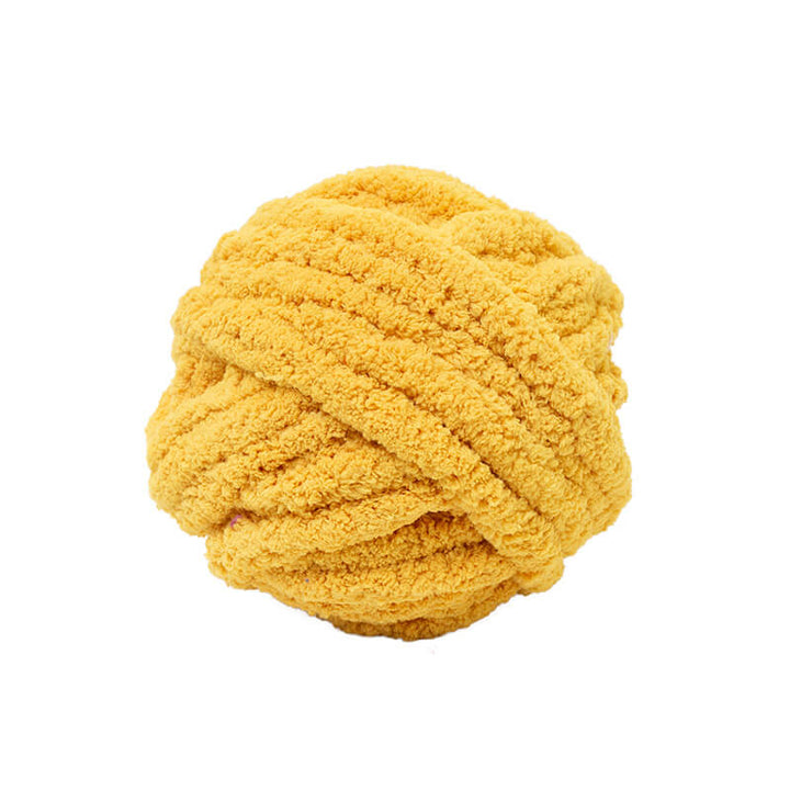 DIY Chenille Yarn, Mustard (Yellow)