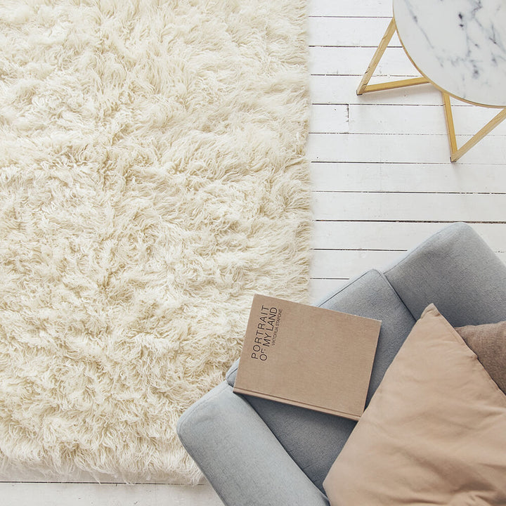 Plush Flokati Rug  2.5" (6 cm) Pile 1100 GSM