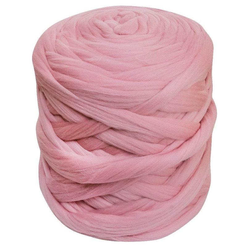 vibrant pink giant knitting arm knitting yarn