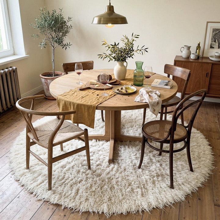 Round Flokati Rug 3.25" (8cm) Pile 1400 GSM